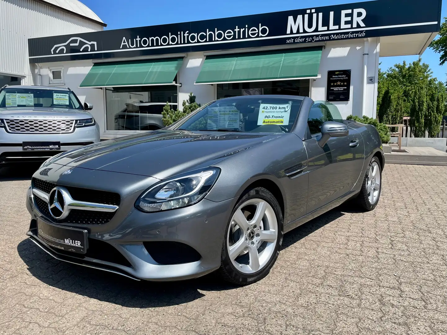 Mercedes-Benz SLC 180 AUTOM.+Dyn.Select+LED+Airscarf+NAVI+ 9x Inspekt ! Gris - 1