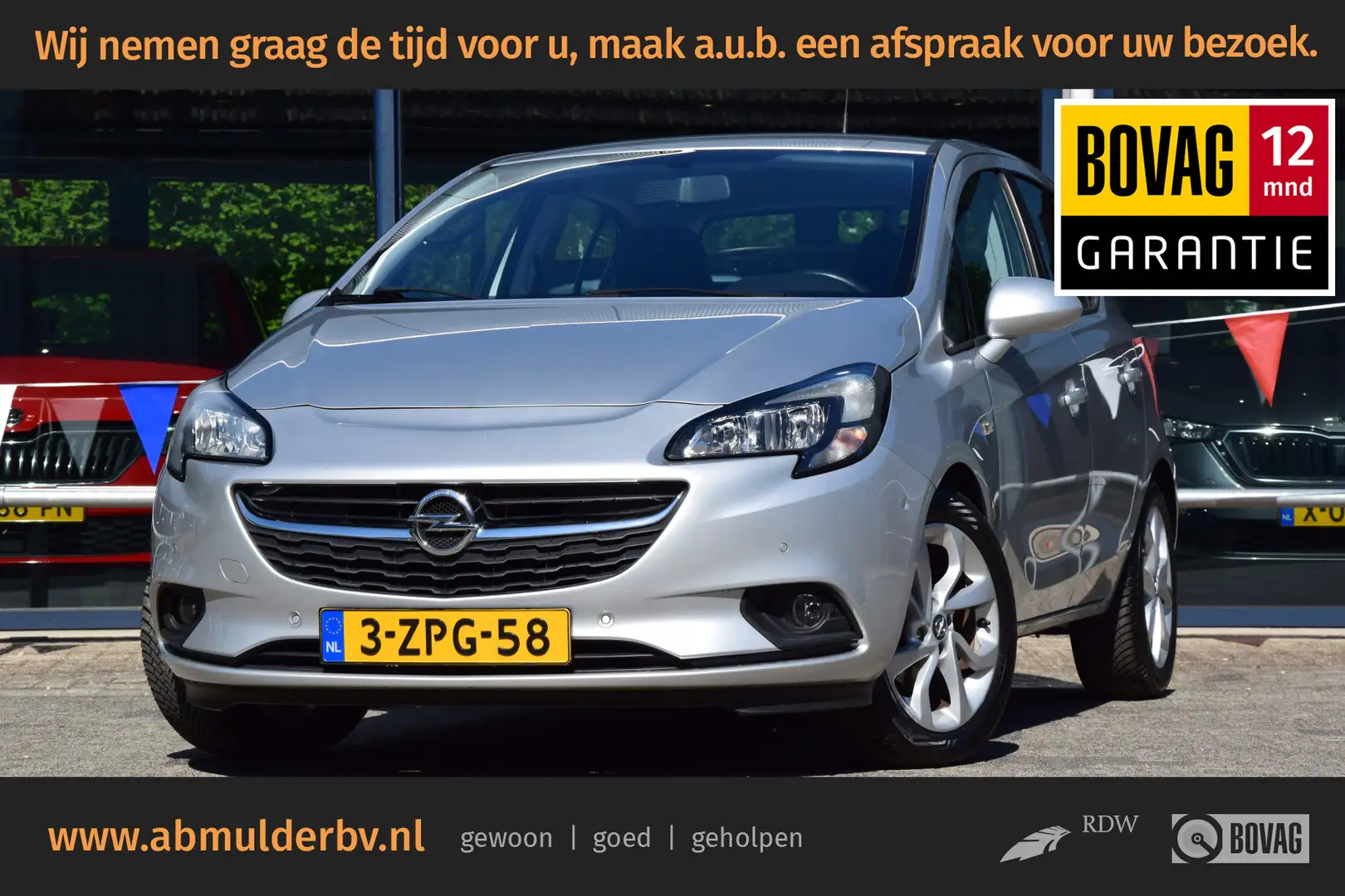 Opel Corsa 1.4 Edition Automaat | Org. NL | BOVAG Garantie | Grijs - 1