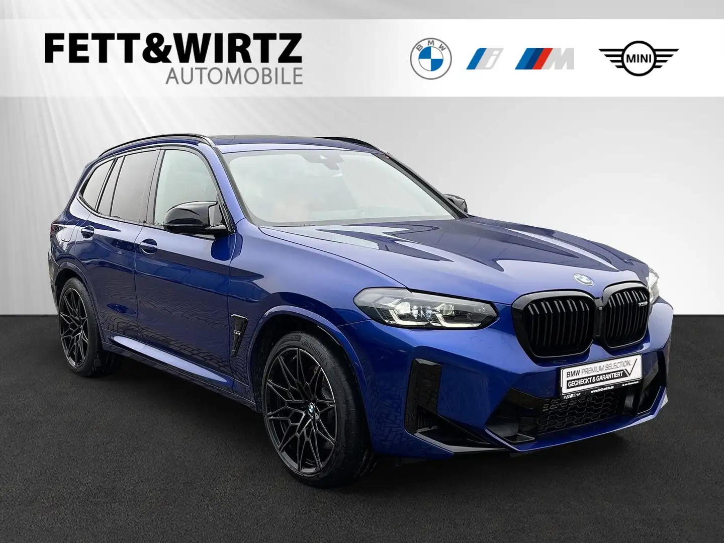 BMW X3 M Competition|Panorama|Head-Up|H/K Modrá - 1