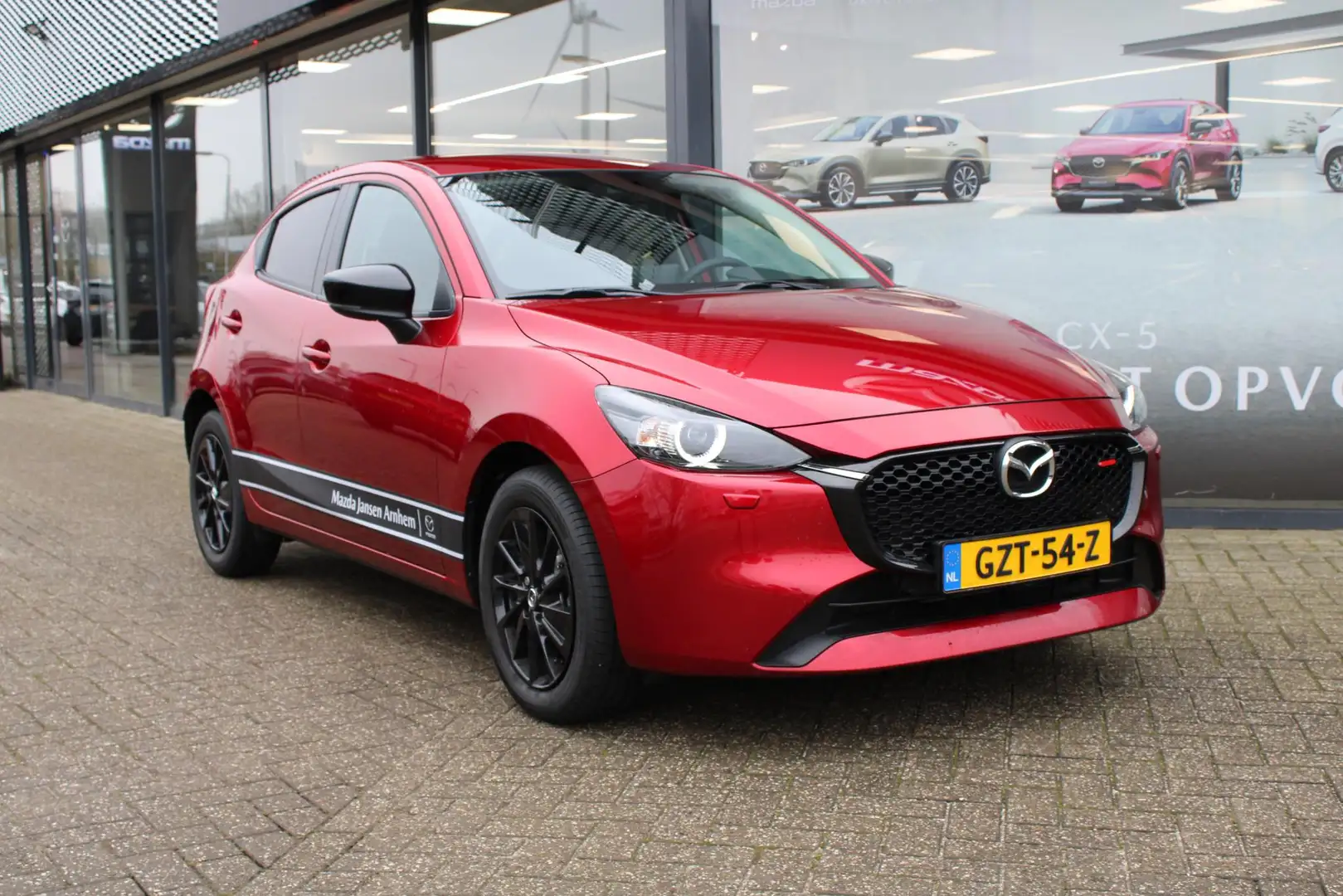 Mazda 2 1.5 e-SkyActiv-G 90 Homura , Demovoordeel €3.640-, Rood - 2