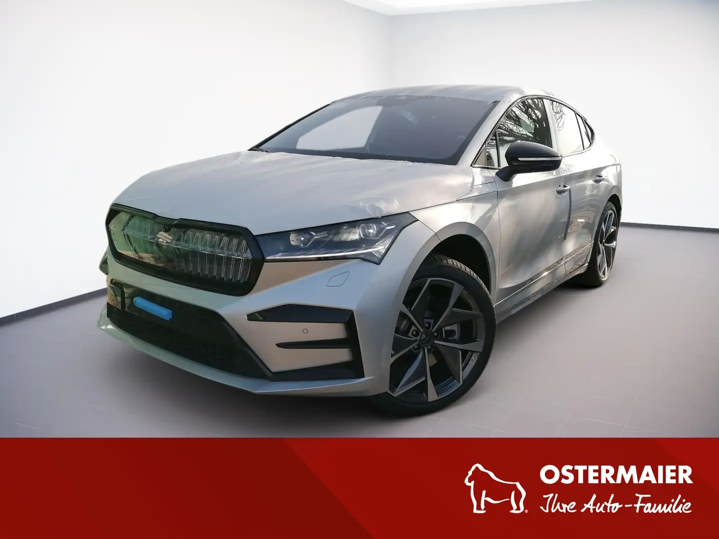 Skoda Enyaq Coupé RS Suite CRYSTAL.HUD.PANO.WÄRME-P.AHK.MATRIX Silber - 1