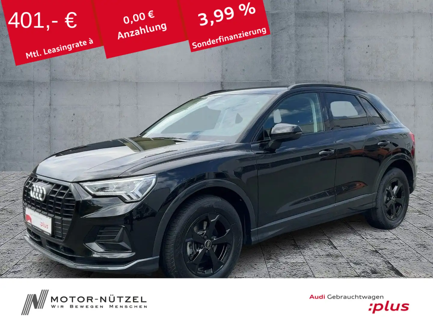 Audi Q3 35 TFSI ADVANCED LED+PDC+GRA+AHK+19"LM+SHZ Schwarz - 1