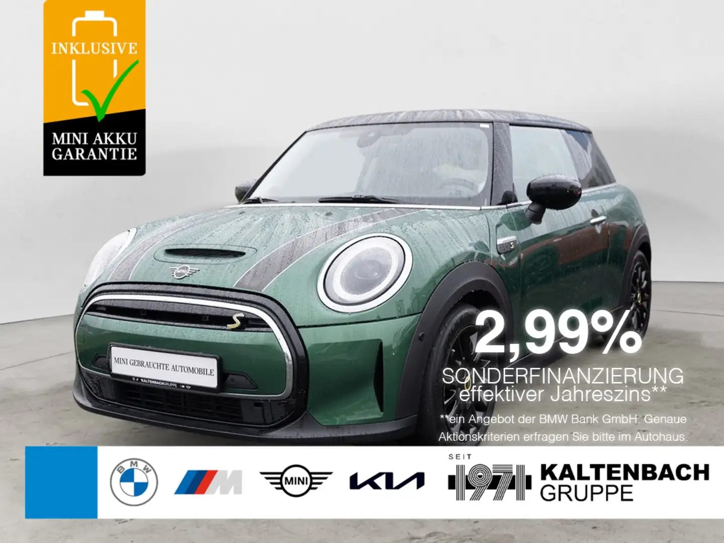 MINI Cooper SE Classic Trim PANO HUD LED NAVI H/K Grün - 1