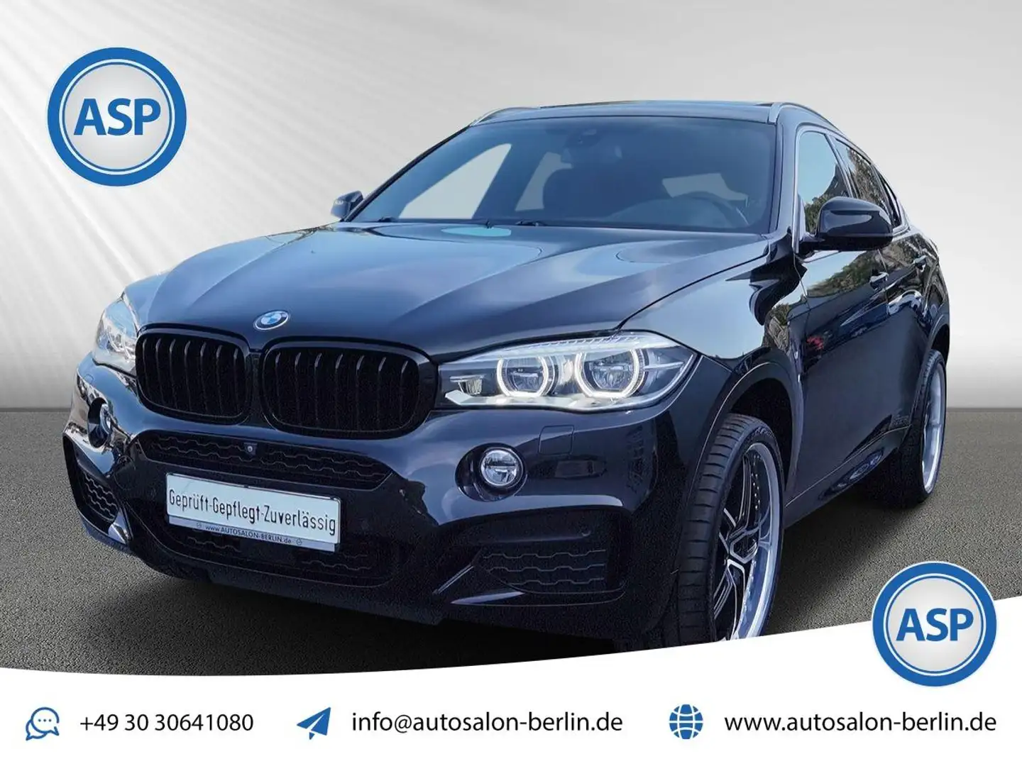 BMW X6 xDrive 50 i HUD SCHNITZER VOLL NP 114.000,- Schwarz - 1