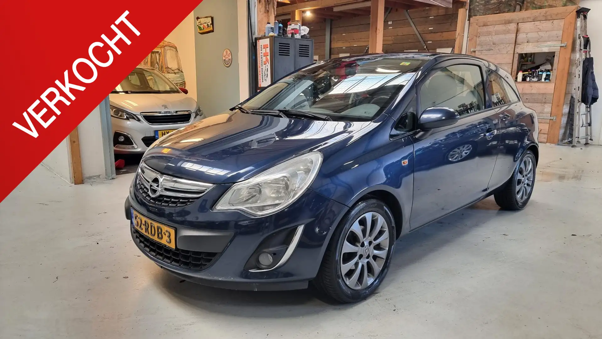 Opel Corsa 1.4-16V Edition Navi, Airco, Bluetooth, LMV 16", c Blau - 1