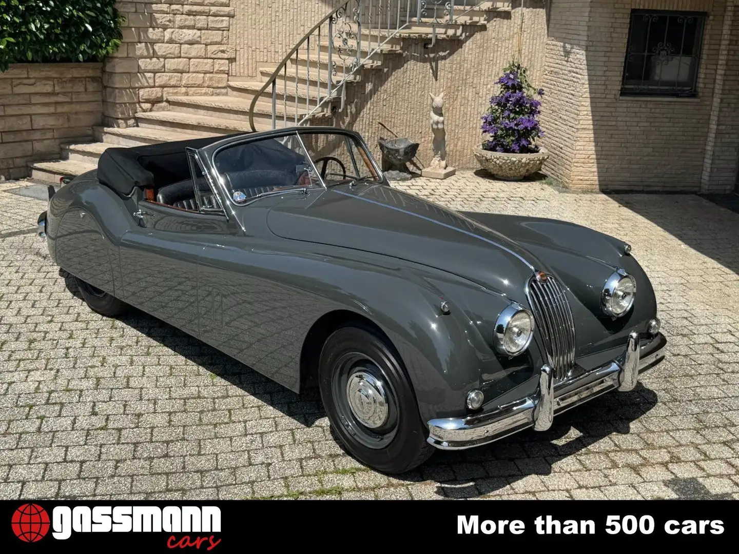 Jaguar XK 140 DHC Cabriolet - Matching-Numbers Сірий - 2