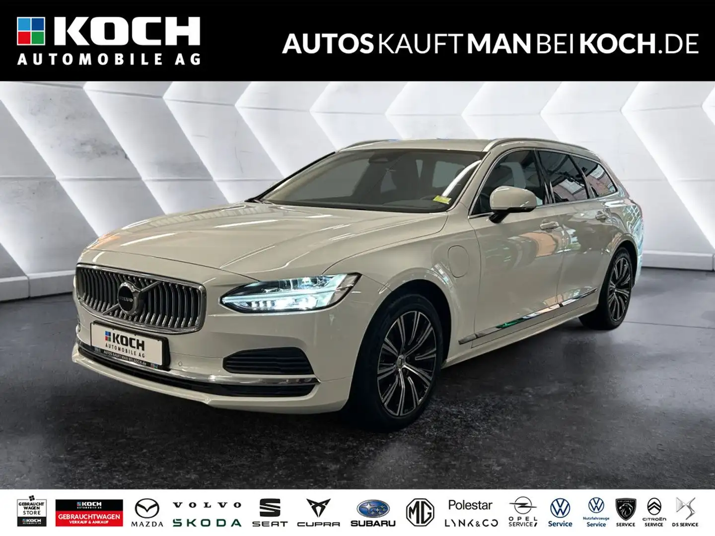 Volvo V90 T6 Recharge AWD Inscription Express.ACC BLIS Weiß - 1