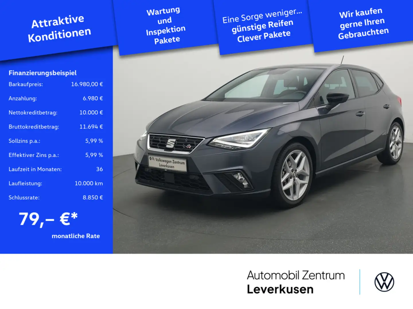 SEAT Ibiza KAM SHZ LED PDC NAVI Schwarz - 1
