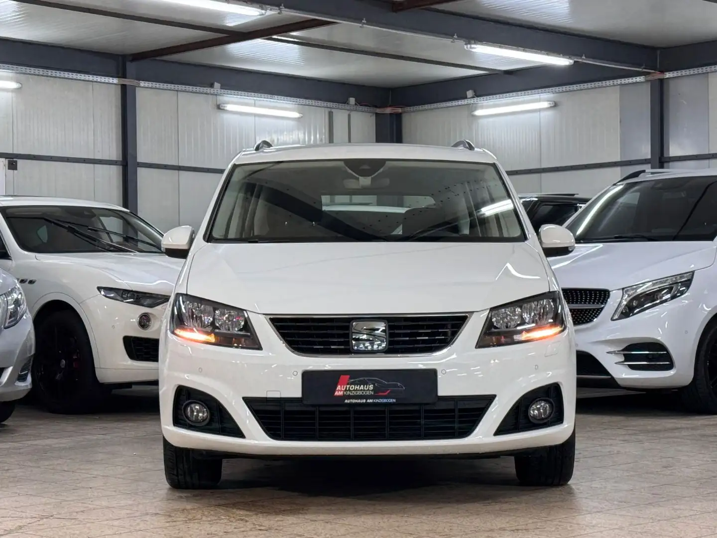 SEAT Alhambra Style 7SITZER*AHK*KAME*LANE*TOTW*1.H Weiß - 2