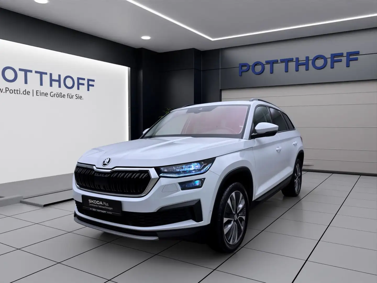 Skoda Kodiaq 2.0 TDI DSG 4x4 TOUR NAVI ACC MATRIX AHK Weiß - 1