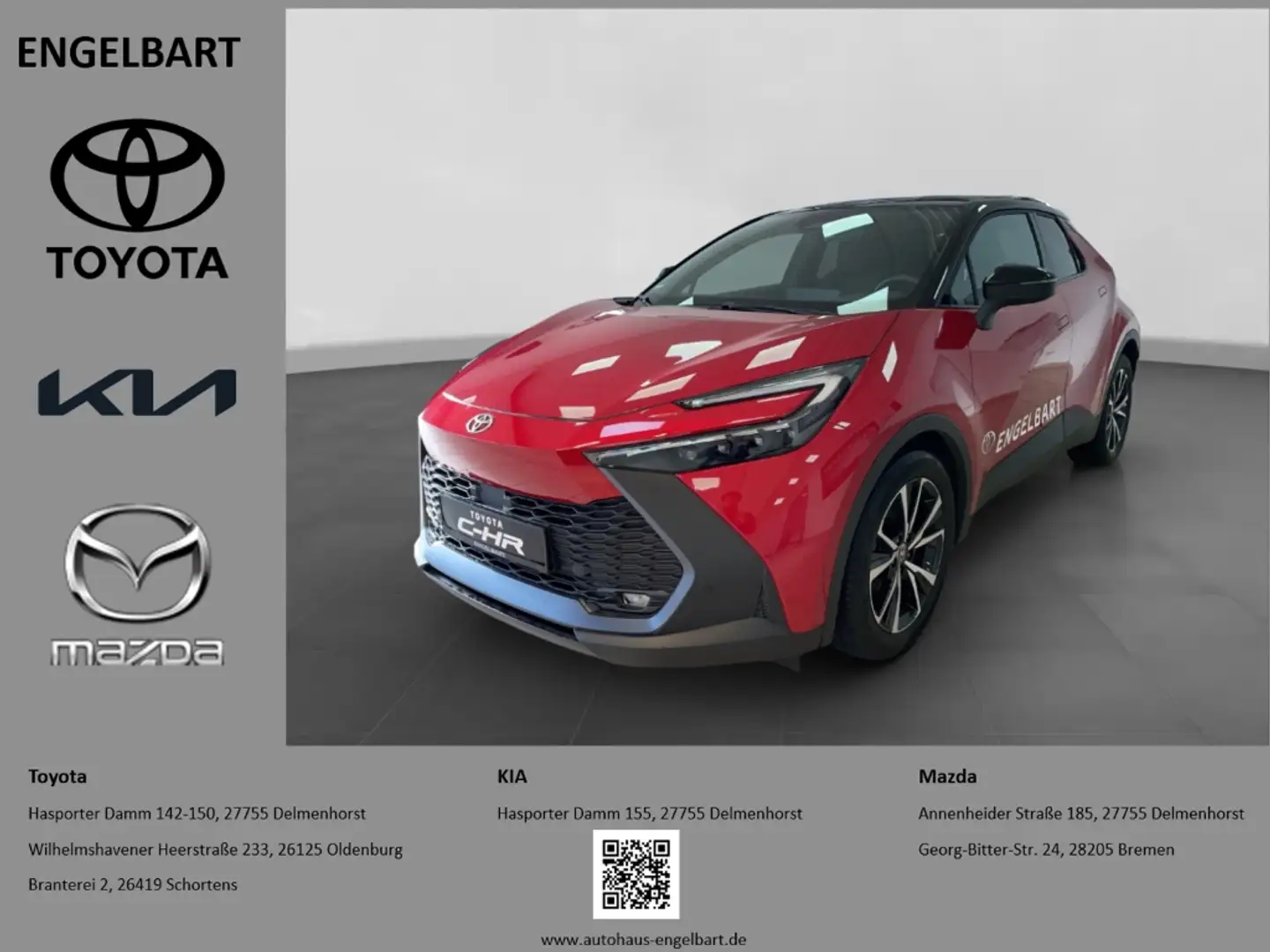Toyota C-HR 1.8 Hybrid Team Deutschland 1.8  Navi Sitzheizung Rouge - 1