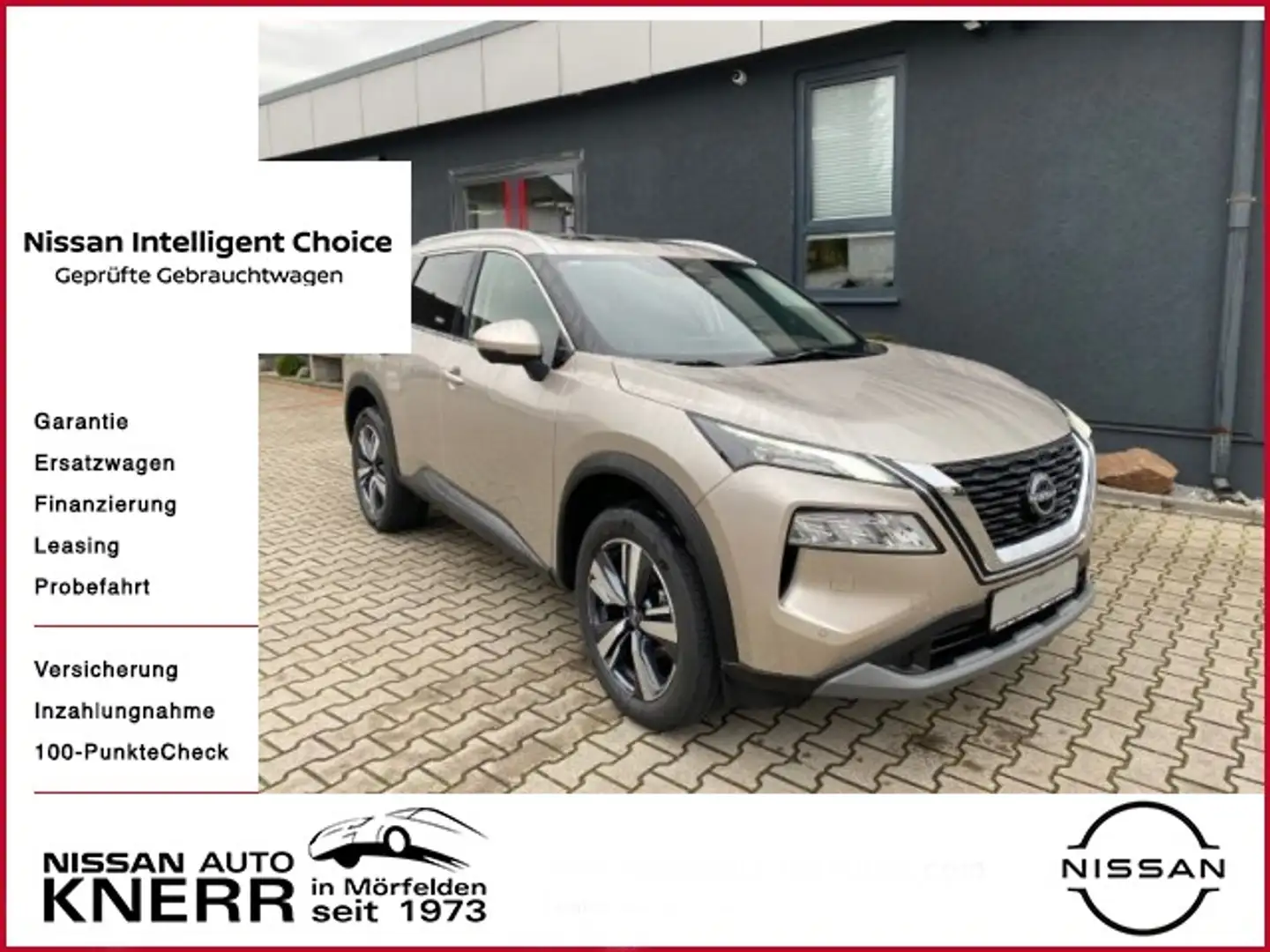 Nissan X-Trail N-Connecta 1,5 VC-T Navi, Klima, Glasdac Beige - 1