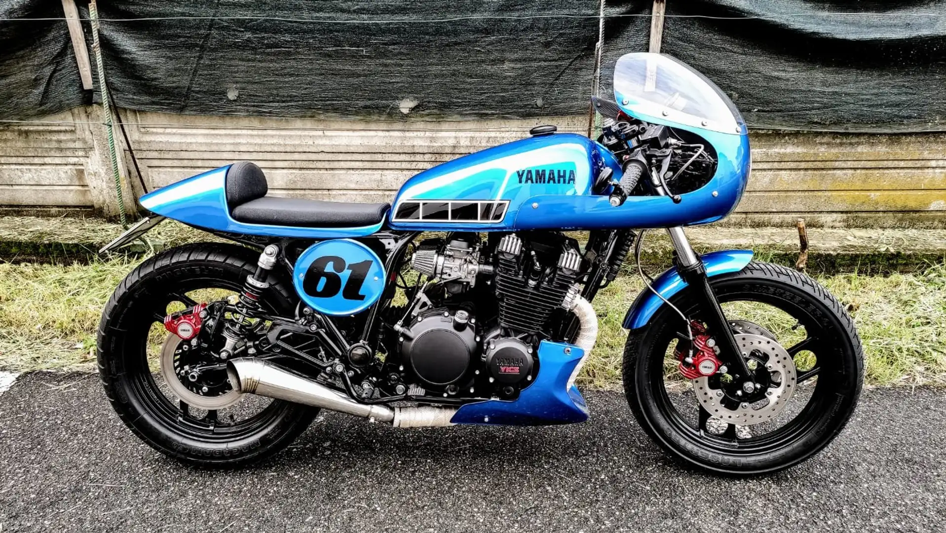 Yamaha XJ 900 Cafe racer Blau - 1