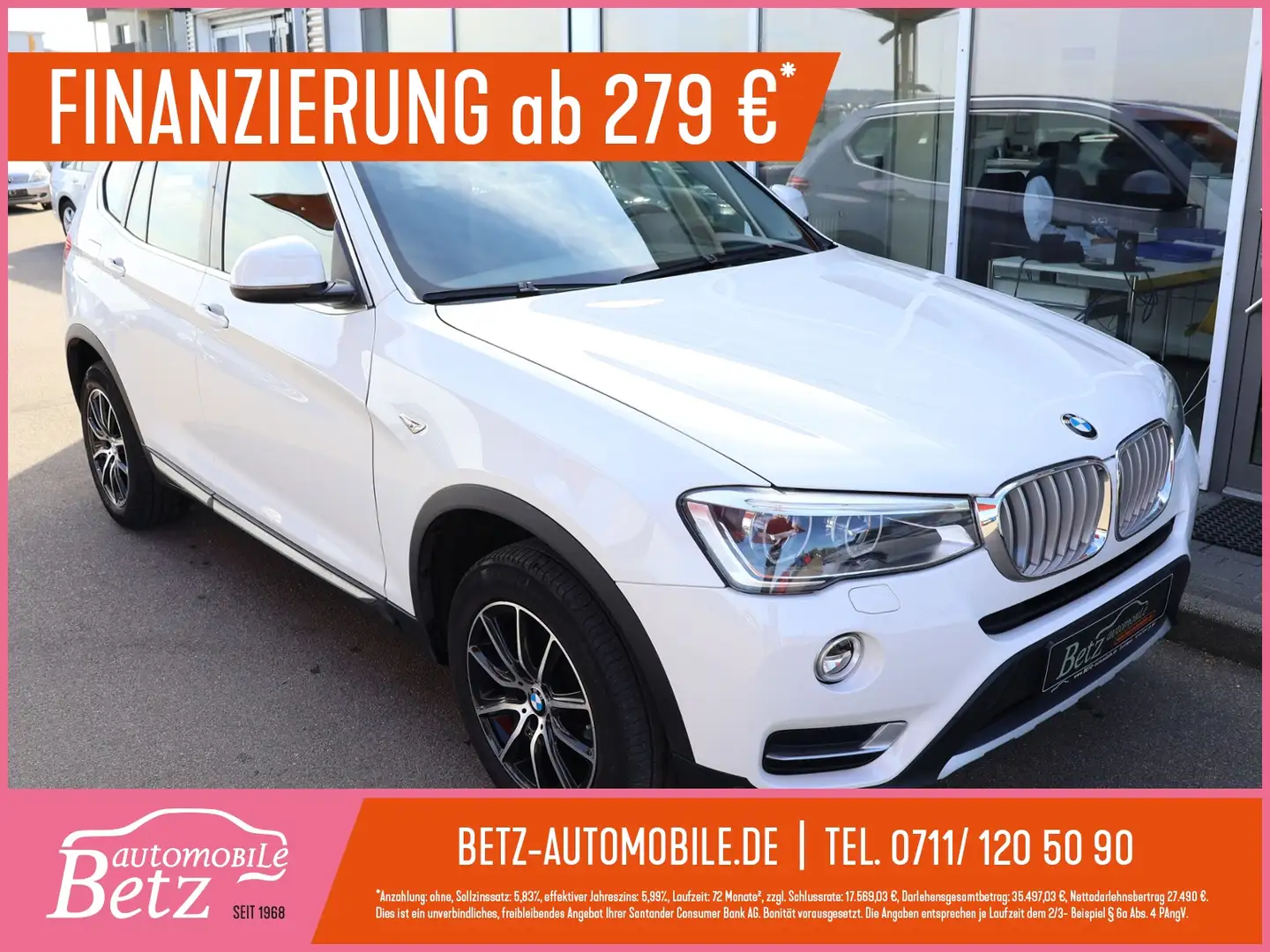 BMW X3 X 3 xDrive 20d HUD RFK Pano Leder X-Line Wit - 1