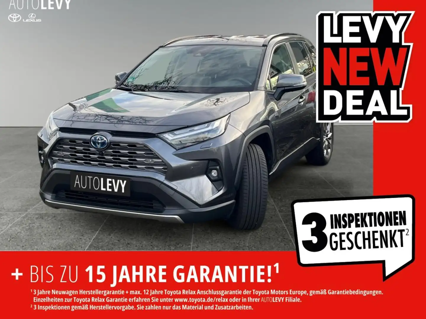 Toyota RAV 4 4x4 Hybrid Lounge *AKTION*SOFORT* Grau - 1