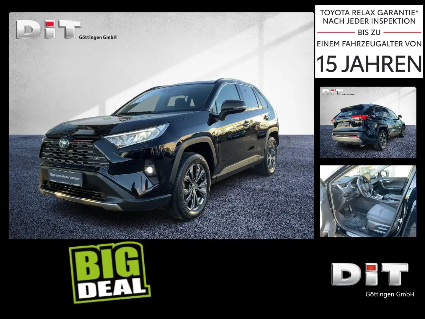 Toyota RAV 4 RAV4 2.5 D Team Deutschland 4X4 +LED+Navi+SHZ+LM Noir - 2