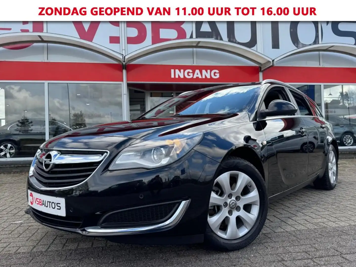 Opel Insignia 1.6 TURBO AUTOMAAT 170PK LED NAVIGATIE AIRCO LMV P Zwart - 1
