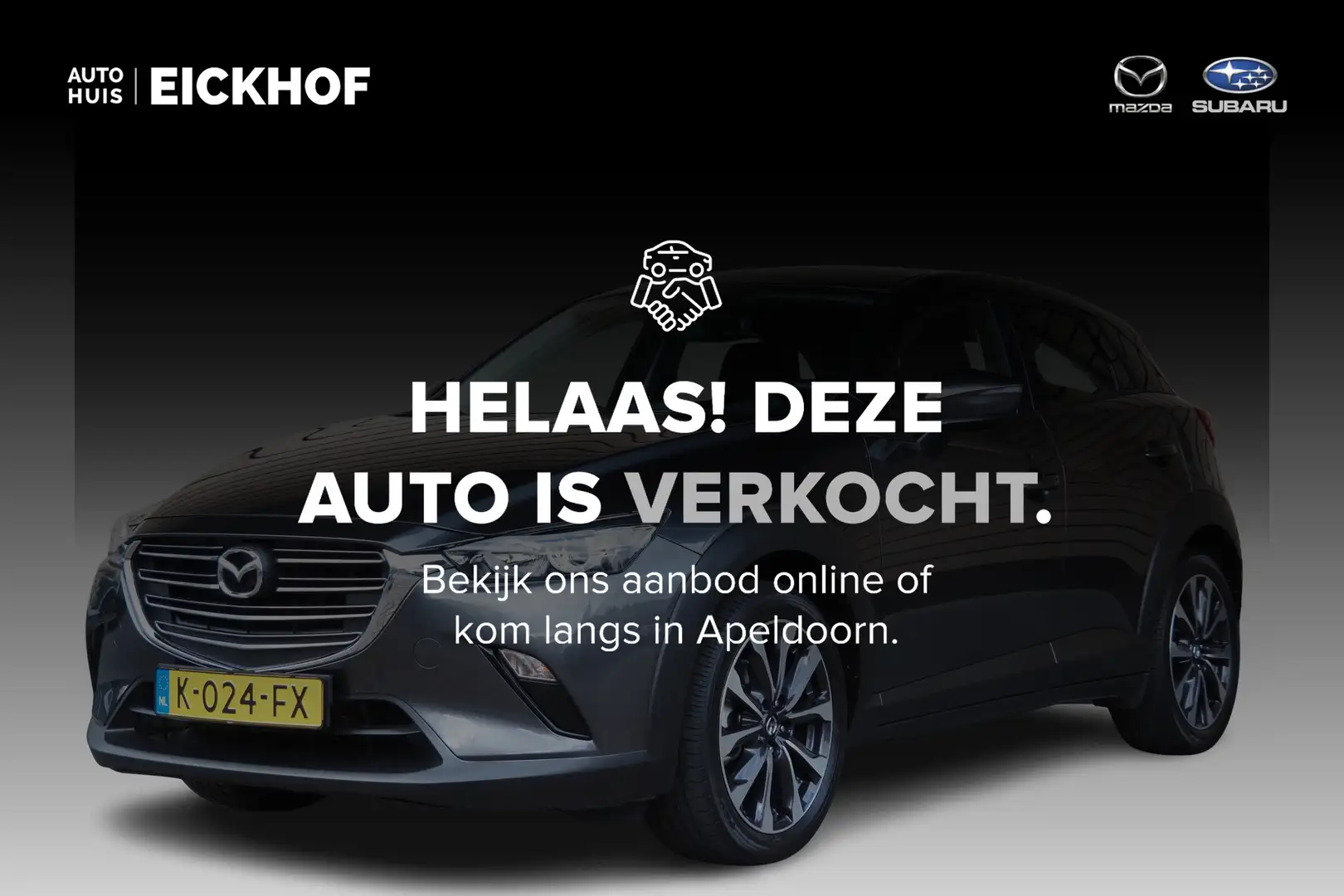 Mazda CX-3 2.0 SkyActiv-G 121 Sportive - 1e Eigenaar - Afneem Gris - 1