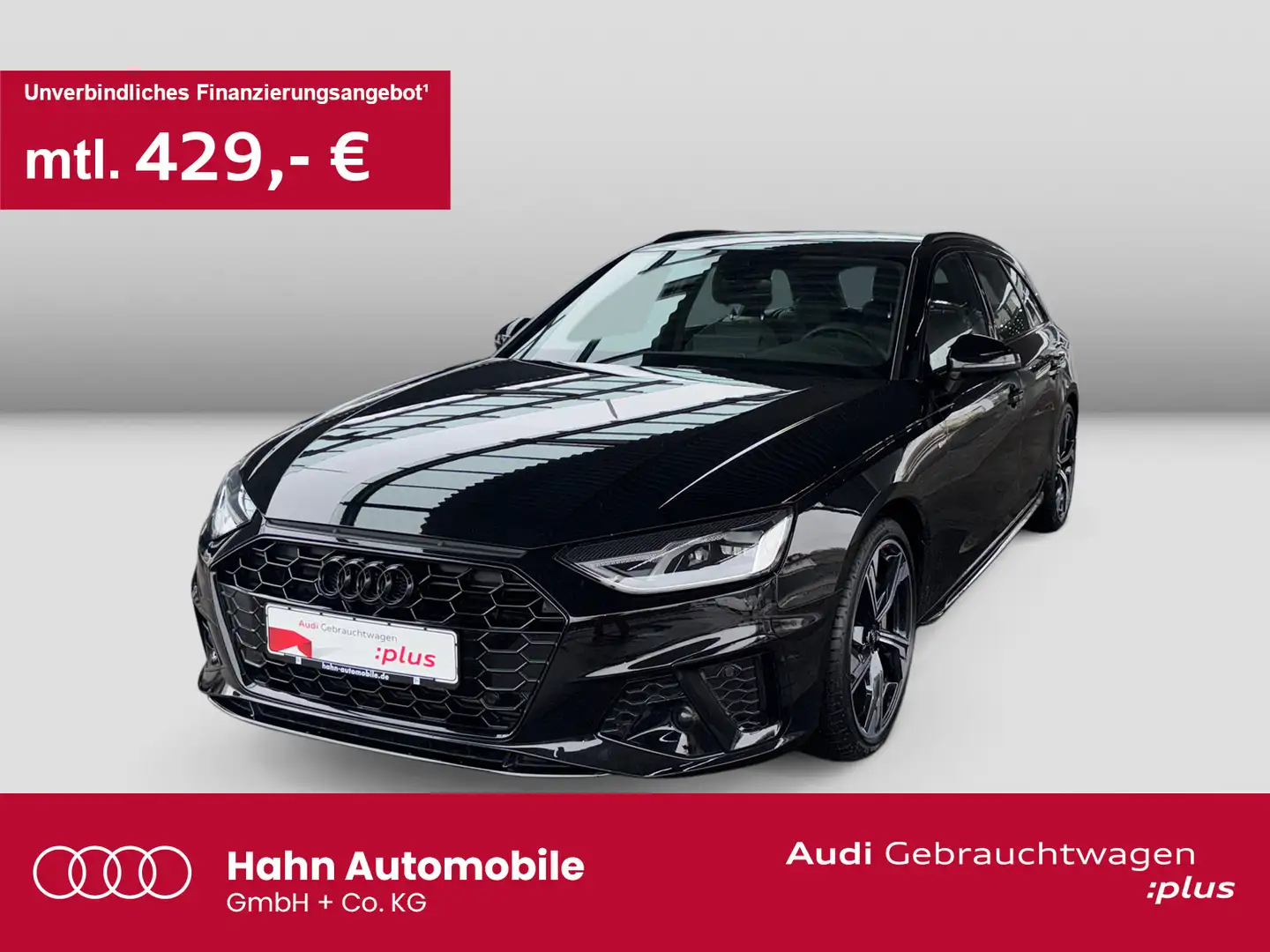 Audi A4 40TFSI S-trc S-Line Cam Navi Sitzh Schwarz - 1