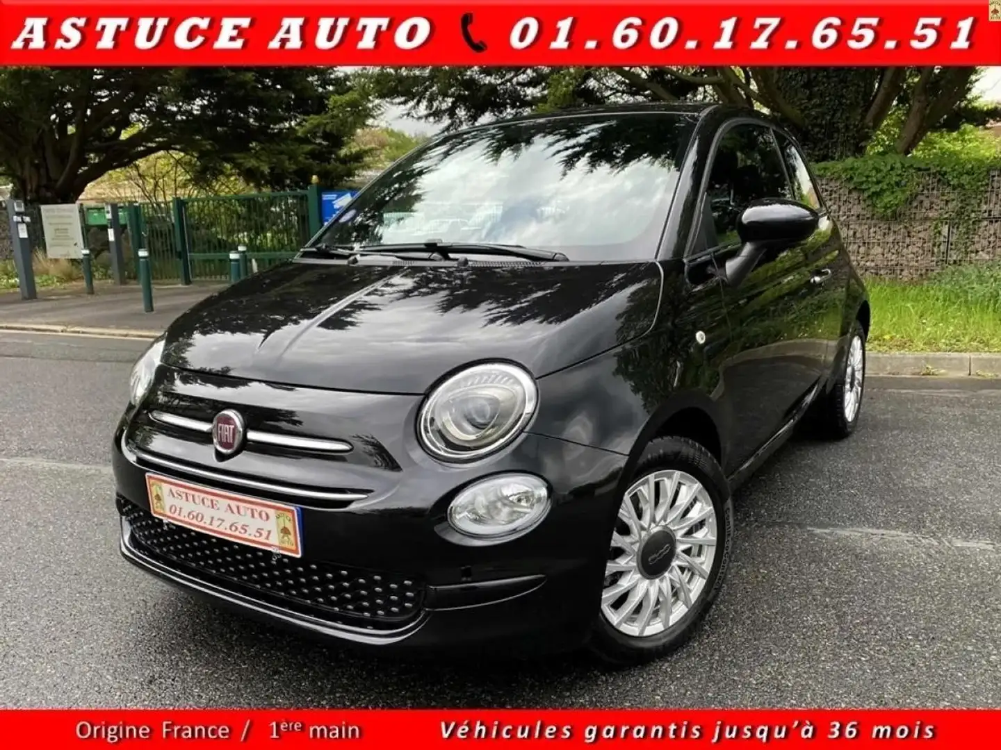 Fiat 500 1.2 70 LOUNGE Schwarz - 1