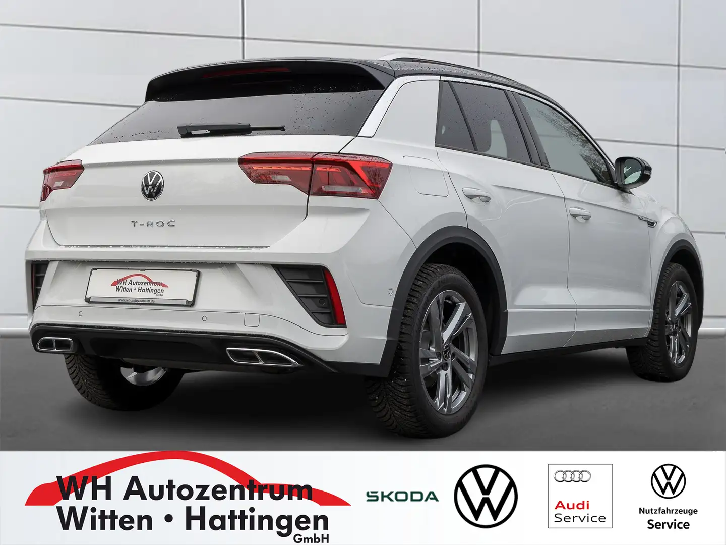 Volkswagen T-Roc 1.5 TSI DSG R-Line NAVI AHK REARVIEW GJ-REIFEN ... Weiß - 2