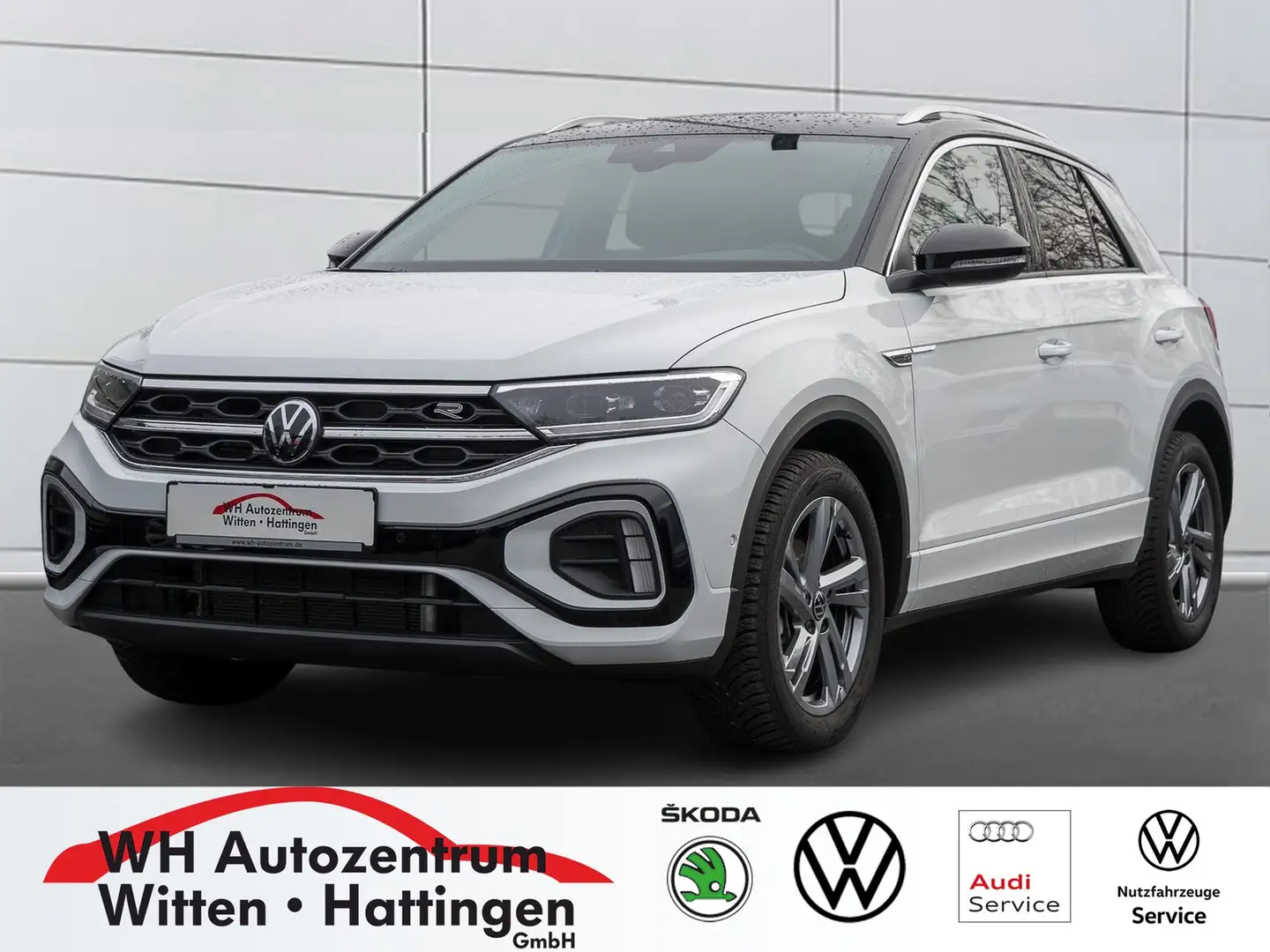 Volkswagen T-Roc 1.5 TSI DSG R-Line NAVI AHK REARVIEW GJ-REIFEN ... Weiß - 1