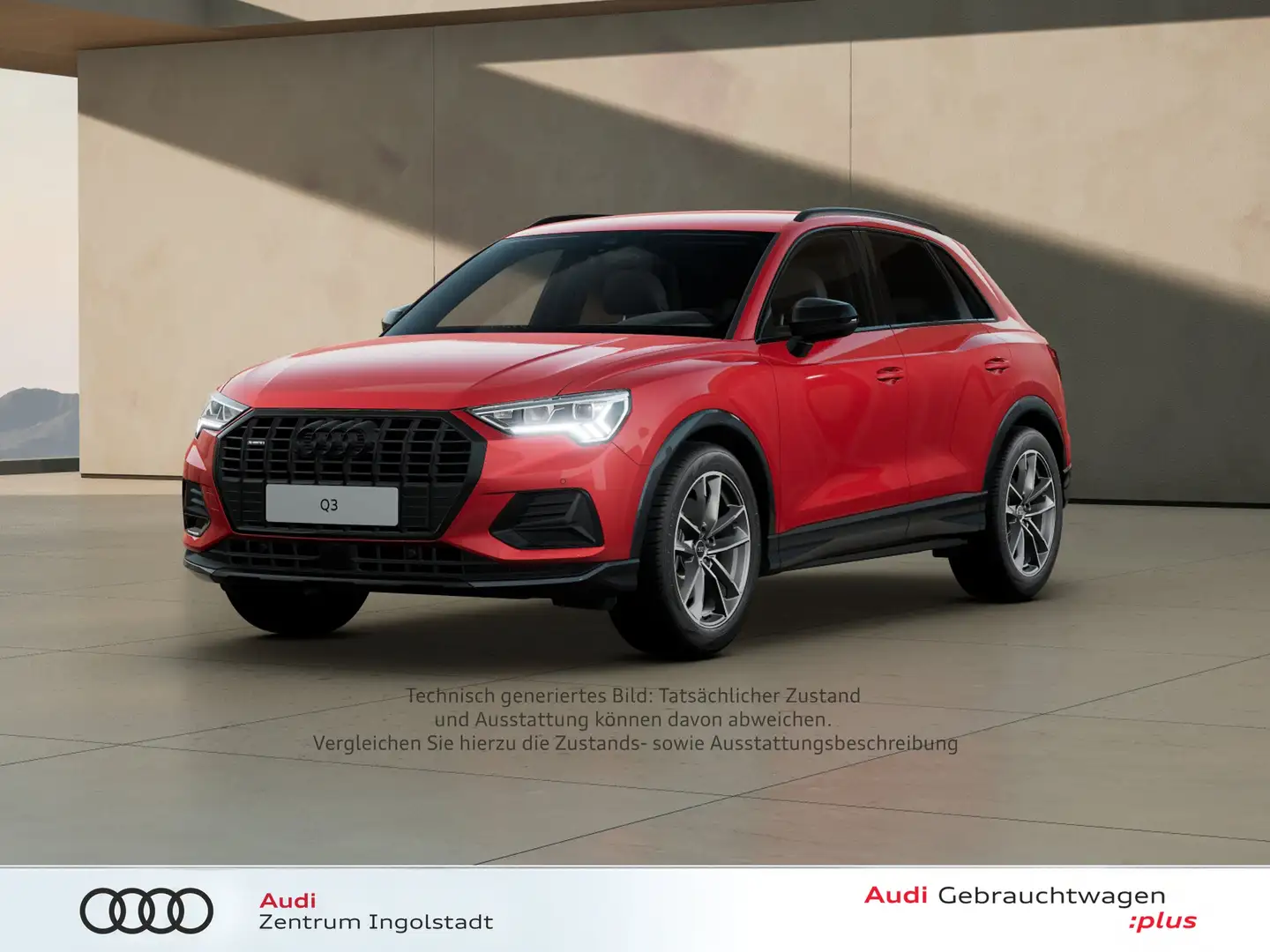 Audi Q3 40 TFSI qu S line LED AHK ACC 19" advanced Rot - 1