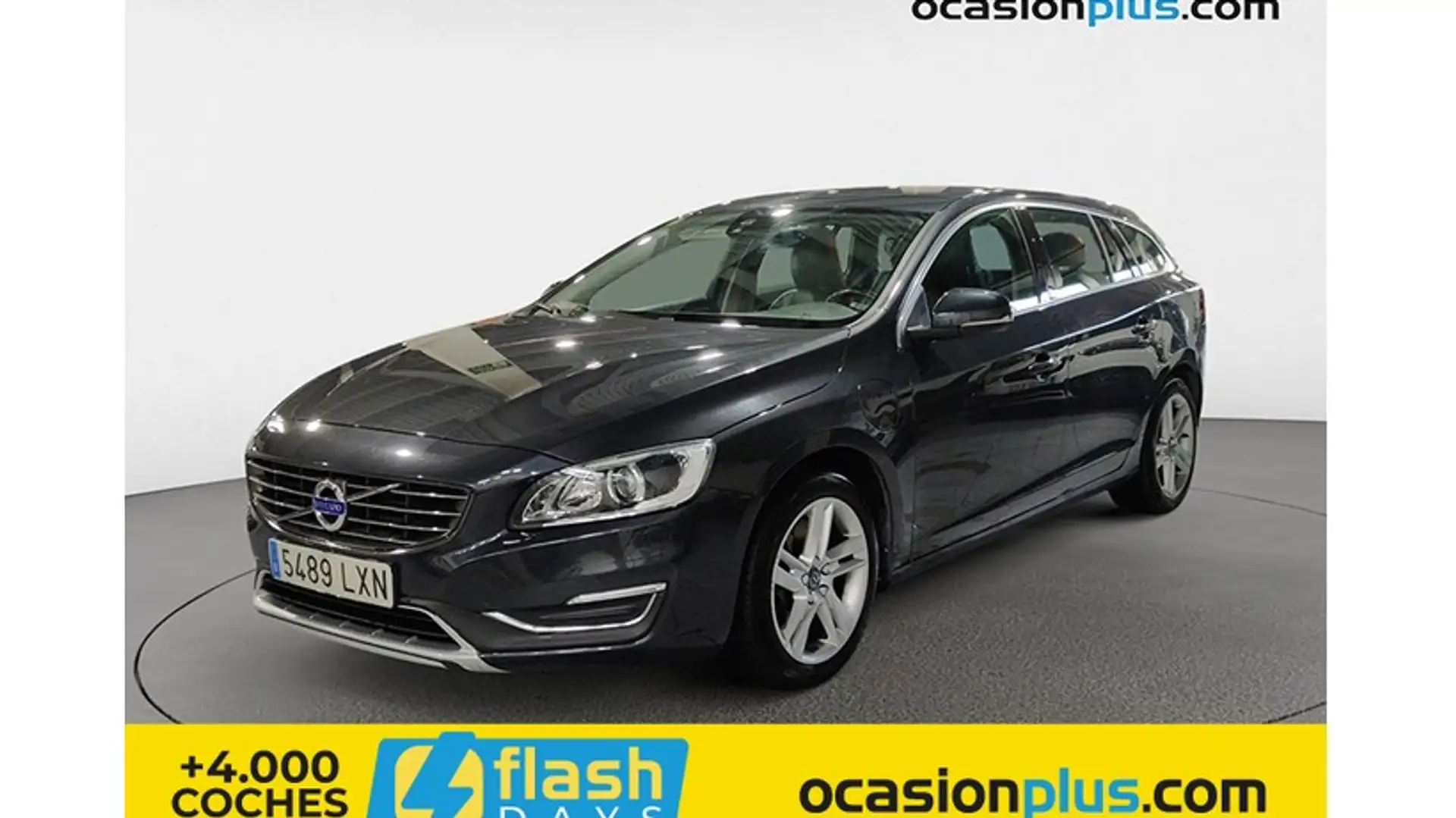 Volvo V60 D6 Hybrid Summum Aut. Gris - 1