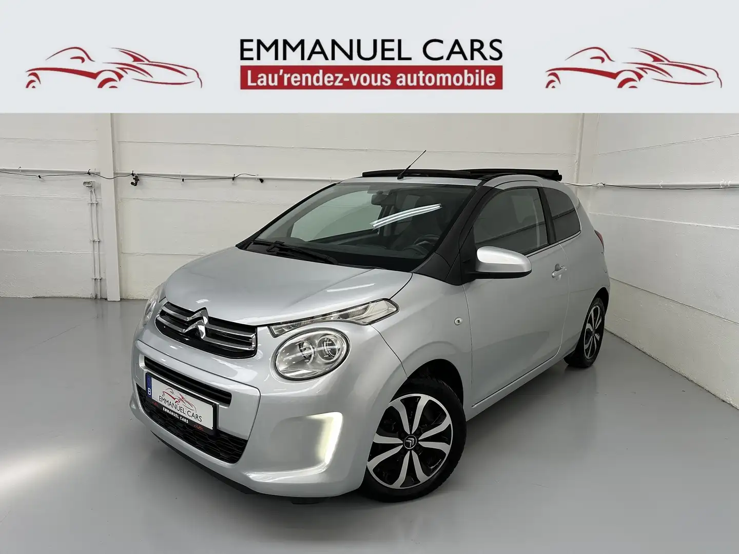Citroen C1 1.0 VTi Moteur TOYOTA! Toit Open Air/Boîte AUTO Argent - 1