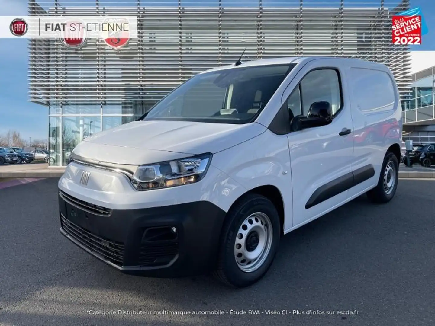 Fiat Doblo M 800kg Electrique 136ch Batterie 50 kWh Blanc - 1