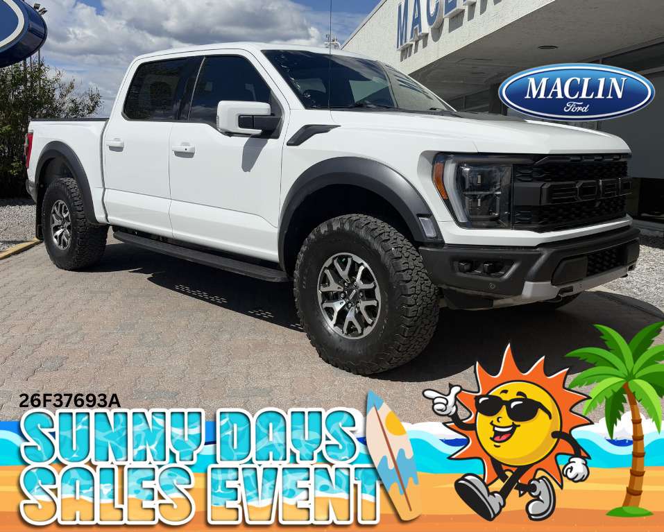 White 2023 Ford F-150 Pickup Truck Four-Wheel Drive Automatic