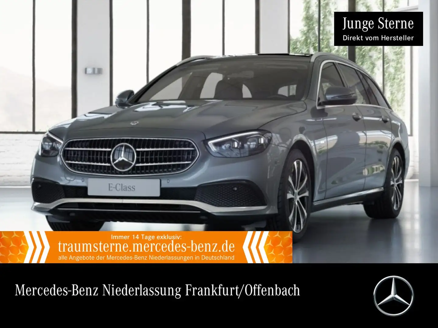 Mercedes-Benz E 300 e T AVANTG+PANO+MULTIBEAM+FAHRASS+KAMERA+9G Grau - 1