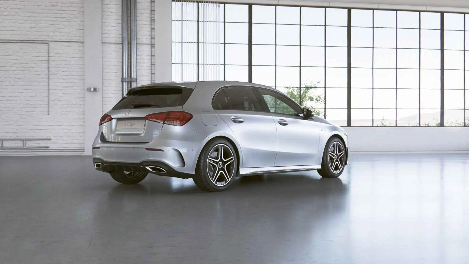 Mercedes-Benz A 250 e Business Solution AMG Limited | Night | Panorama Gris - 2