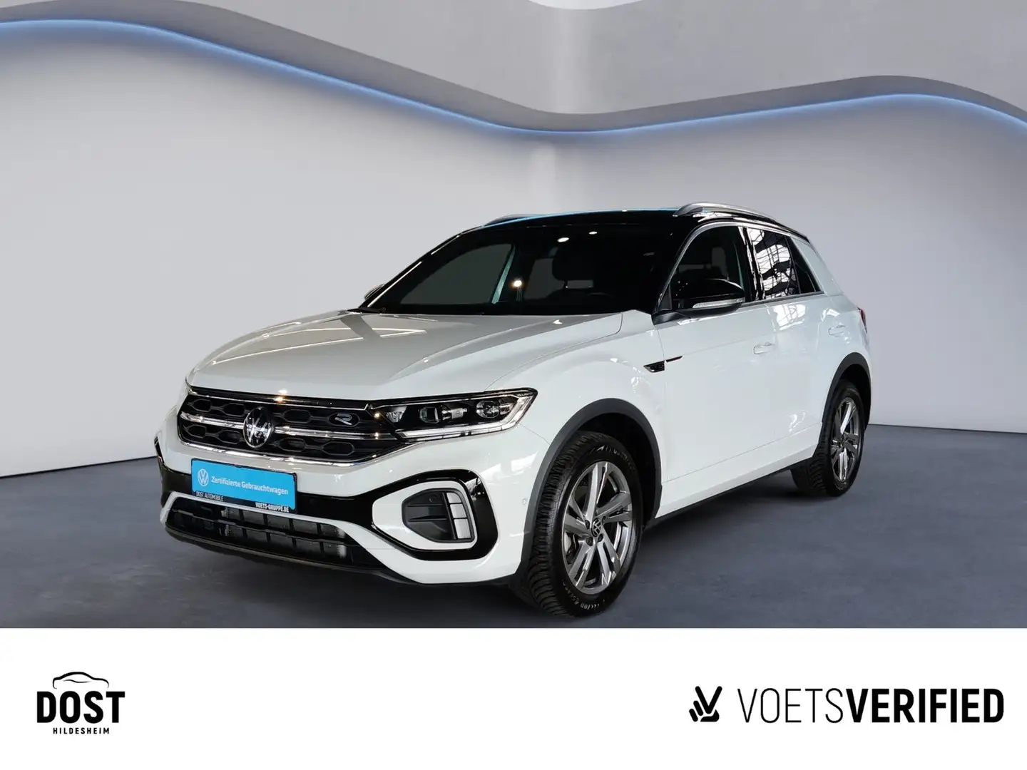 Volkswagen T-Roc 1.5 TSI R-Line DSG ACC+DAB+KAMERA+LED+NAVI Wit - 1