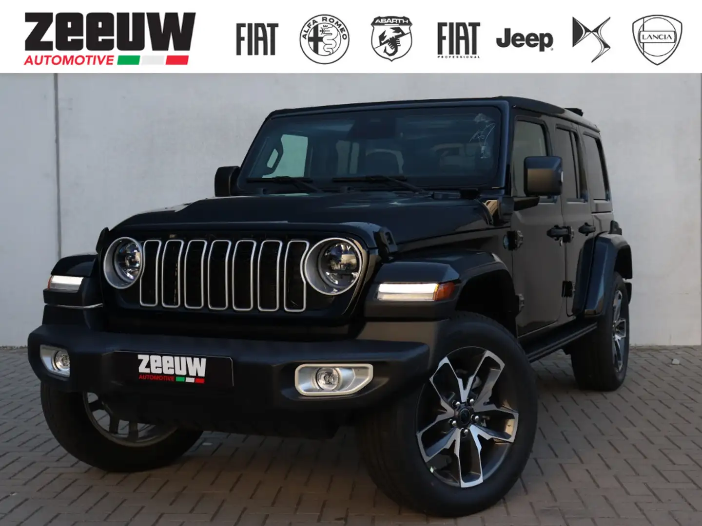 Jeep Wrangler Unlimited 4xe 380 PK Sahara | Schuifdak | Leder | Zwart - 1