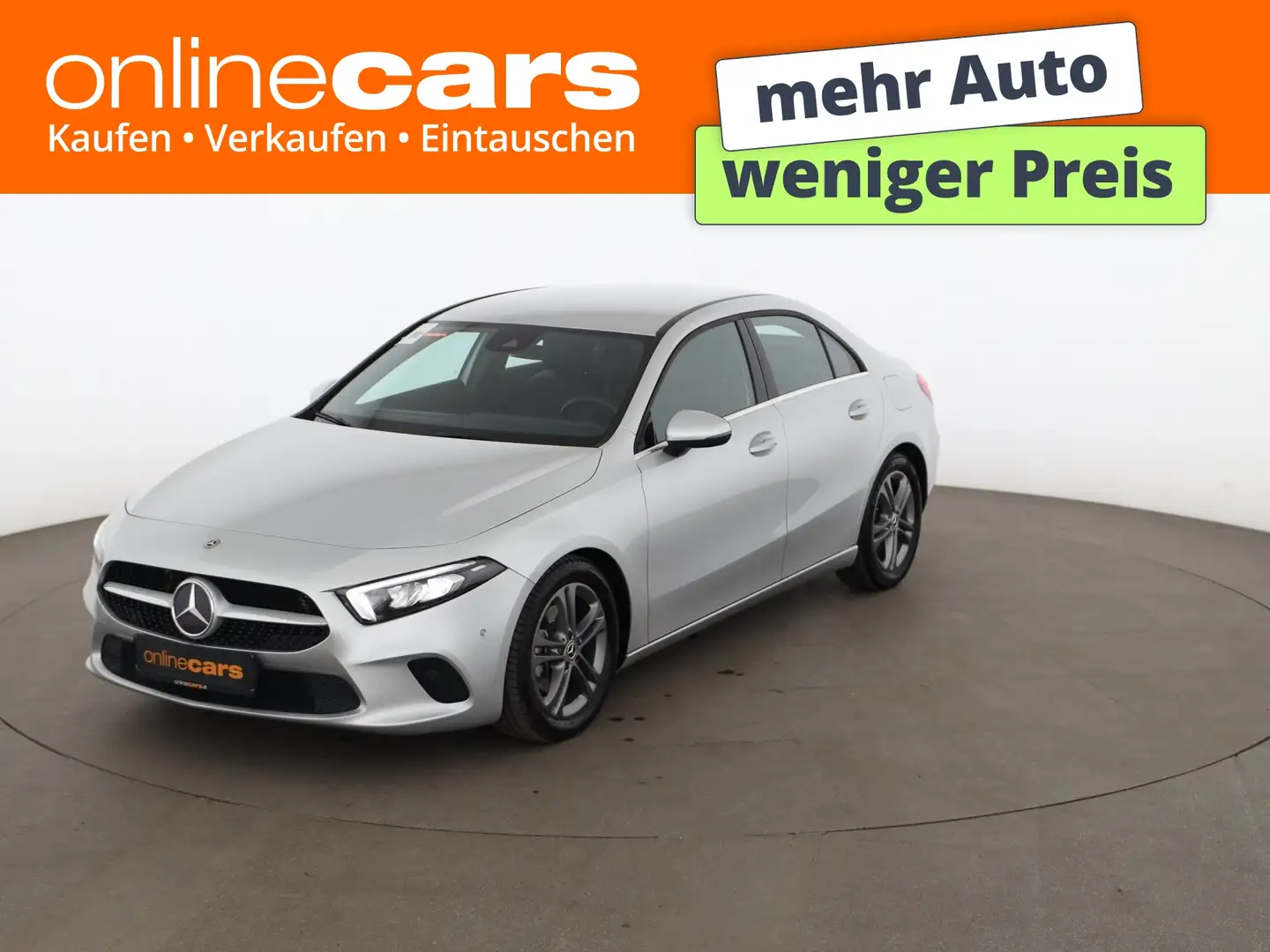 Mercedes-Benz A 200 Style Aut LED LEDER NAVI SITZHZG R-CAM TEMP Silber - 1