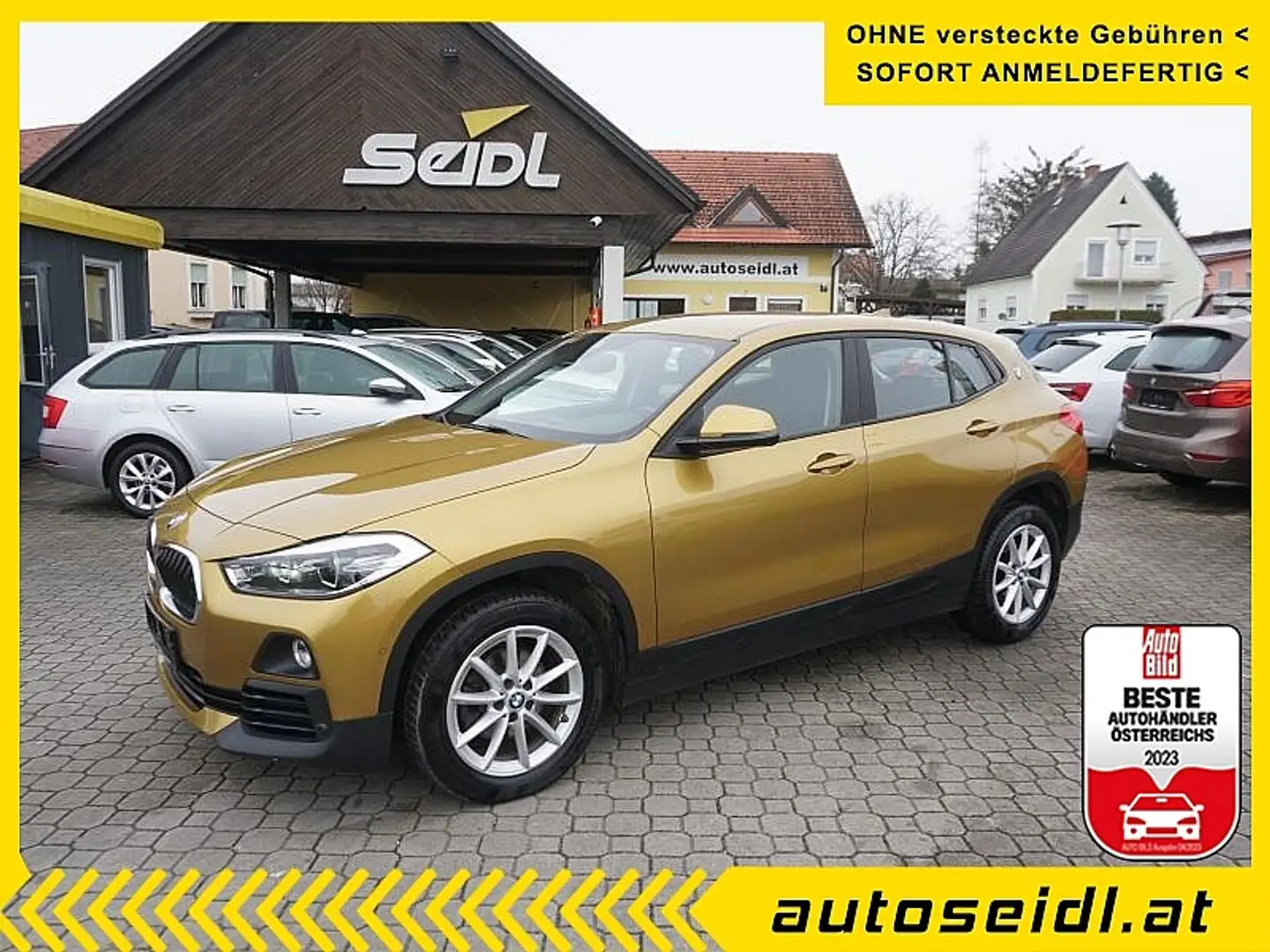 BMW X2 X2 sDrive 16d Aut. *LED+NAVI* Arany - 1