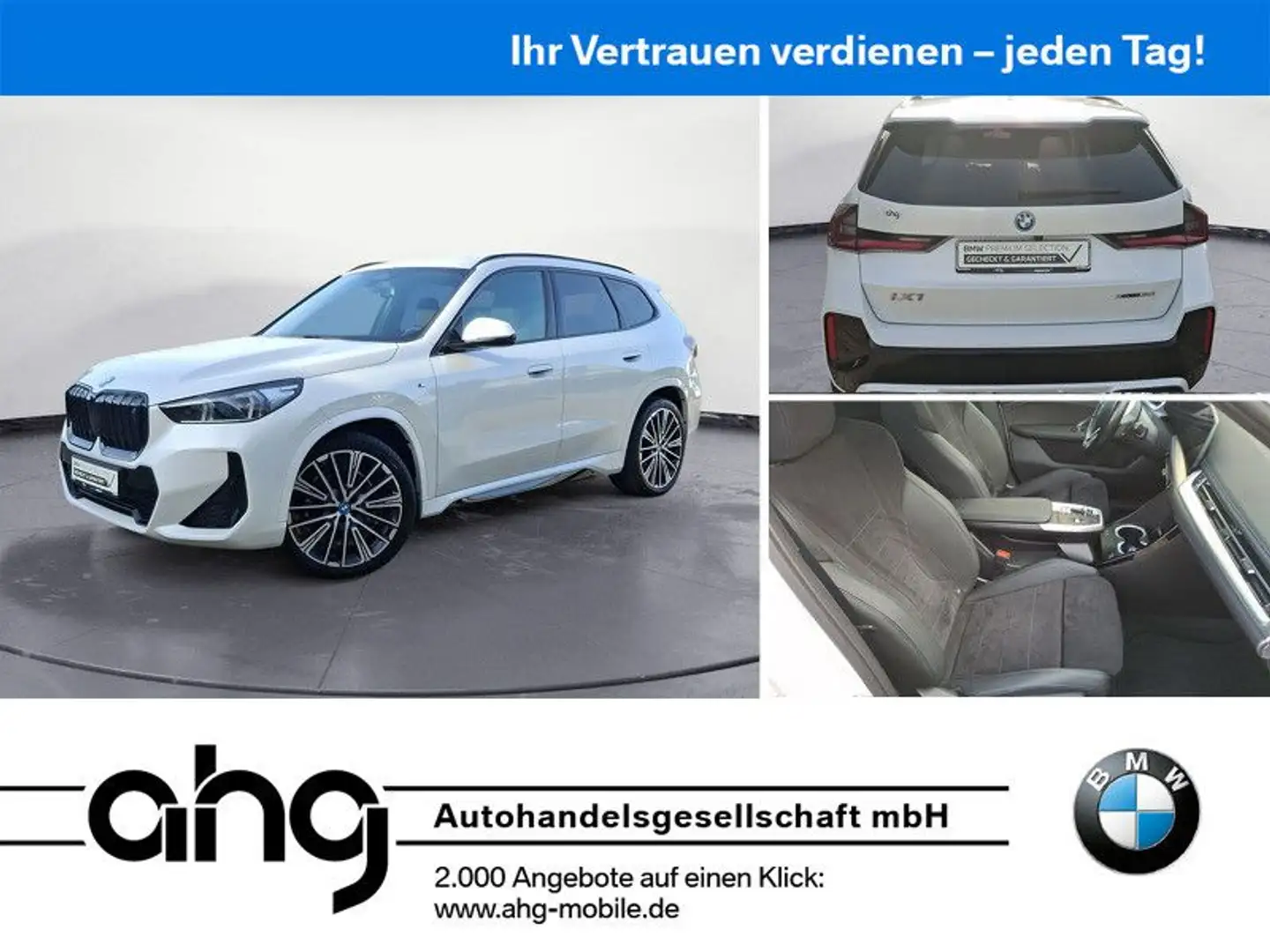BMW iX1 xDrive30 M Sport ACC Panorama AHK Aktivsitz Weiß - 1