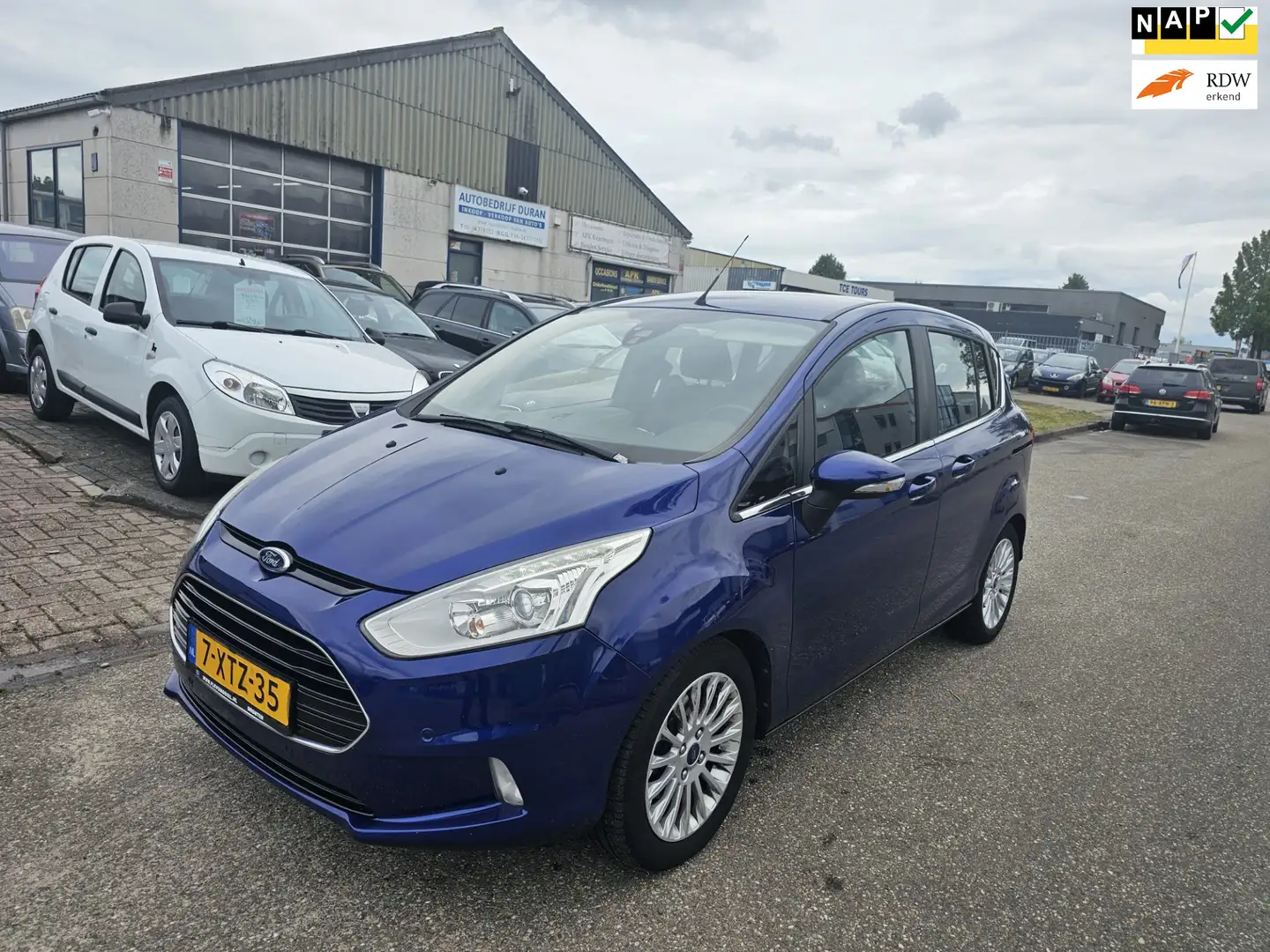 Ford B-Max 1.0 EcoBoost Titanium NAV.+ Clima Bj:2014 NAP! Kék - 1