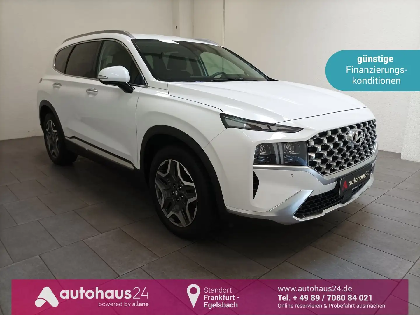 Hyundai SANTA FE 1.6 T-GDI 4WD|Prime|Navi|HUD|LED Blanc - 1