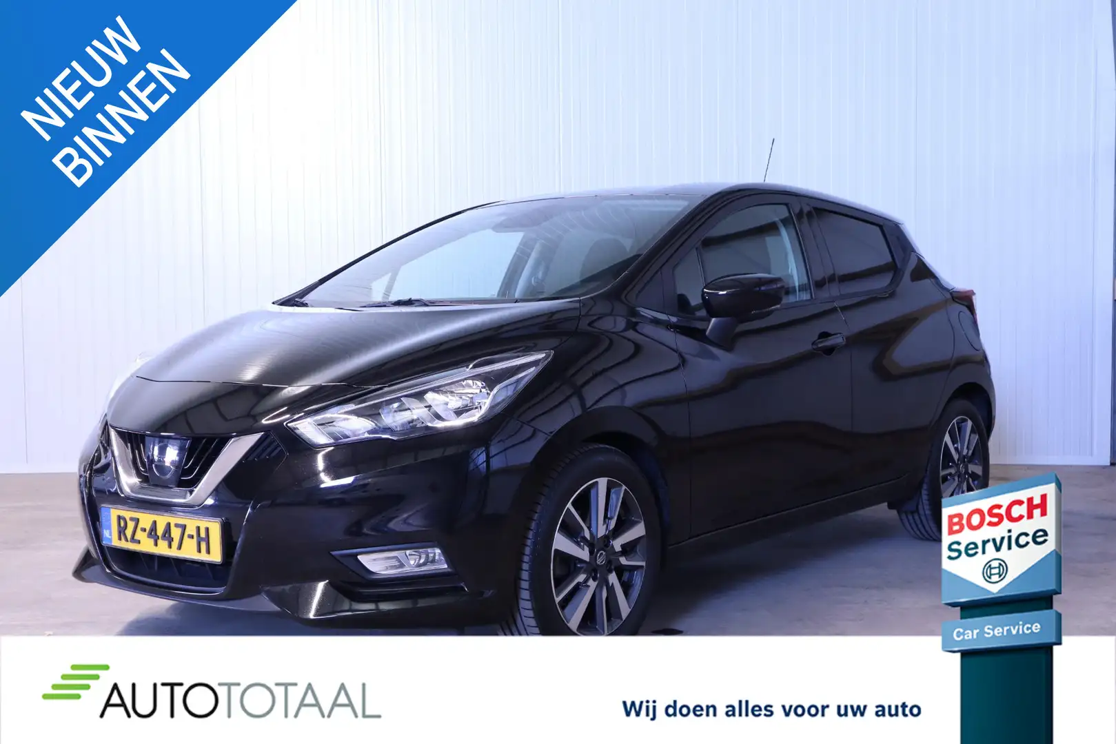 Nissan Micra 0.9 IG-T N-Connecta CRUISE - PDC - CAM - LMV Zwart - 1