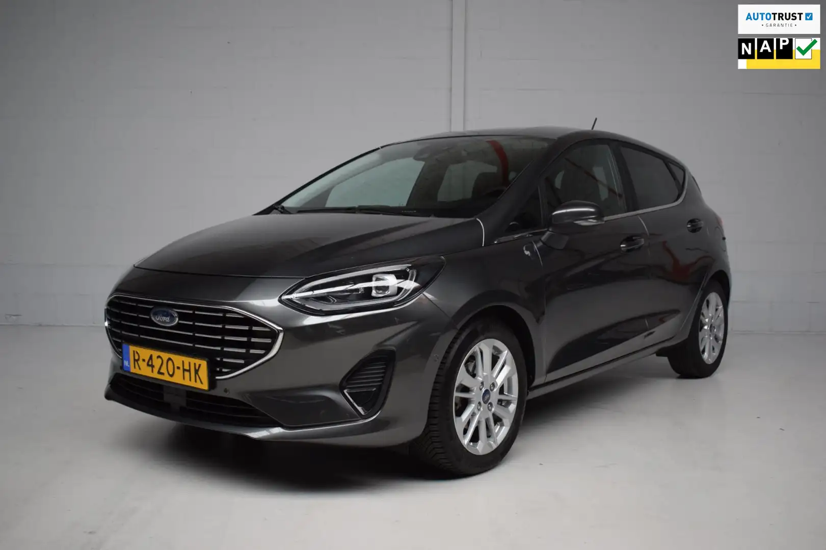 Ford Fiesta 1.0 EcoBoost Hybrid Titanium X ORG.NED / VIRTUAL / Gris - 1