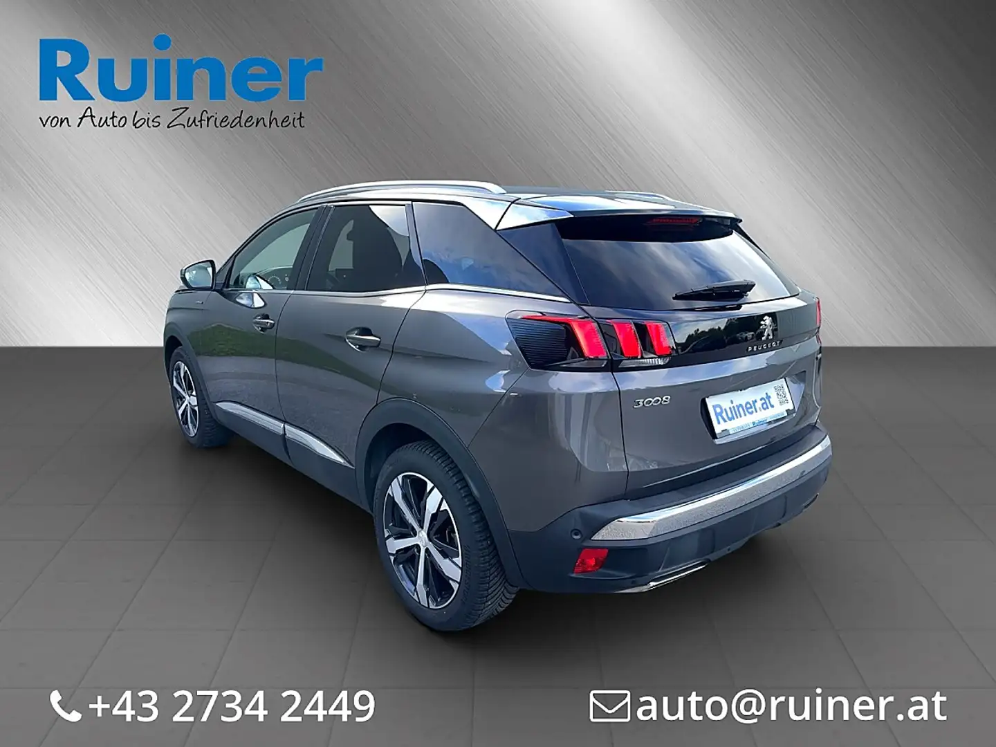 Peugeot 3008 1,5 BlueHDi 130 S&S EAT8 GT Line Aut. Grau - 2