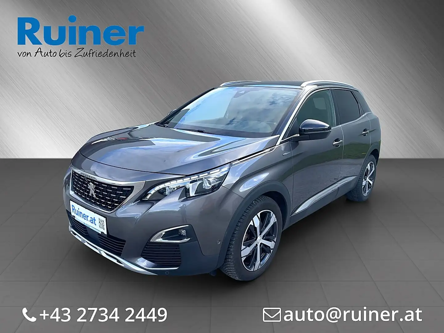 Peugeot 3008 1,5 BlueHDi 130 S&S EAT8 GT Line Aut. Grau - 1