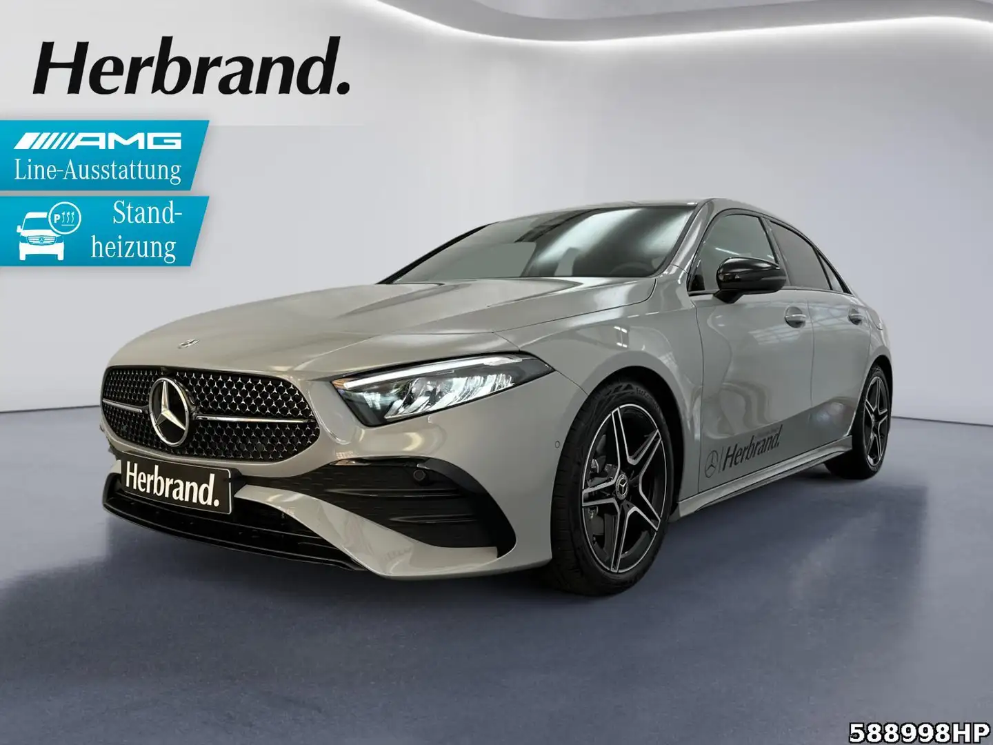 Mercedes-Benz A 200 Limousine +AMG+AHK+NIGHT+STANDHZG+ADVANCED Gris - 1