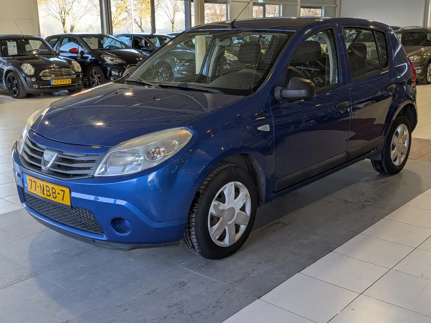 Dacia Sandero 1.2 Ambiance Volledig onderhouden, NAP, Airco, Iso Blauw - 2