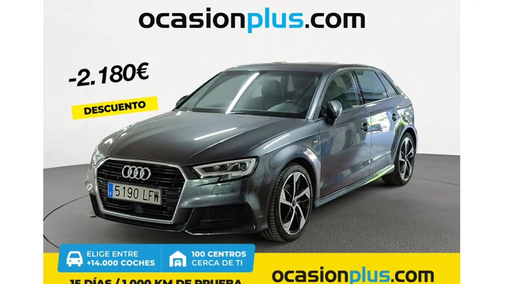 Audi A3 Sportback 30 TDI S Line 85kW Gris - 1