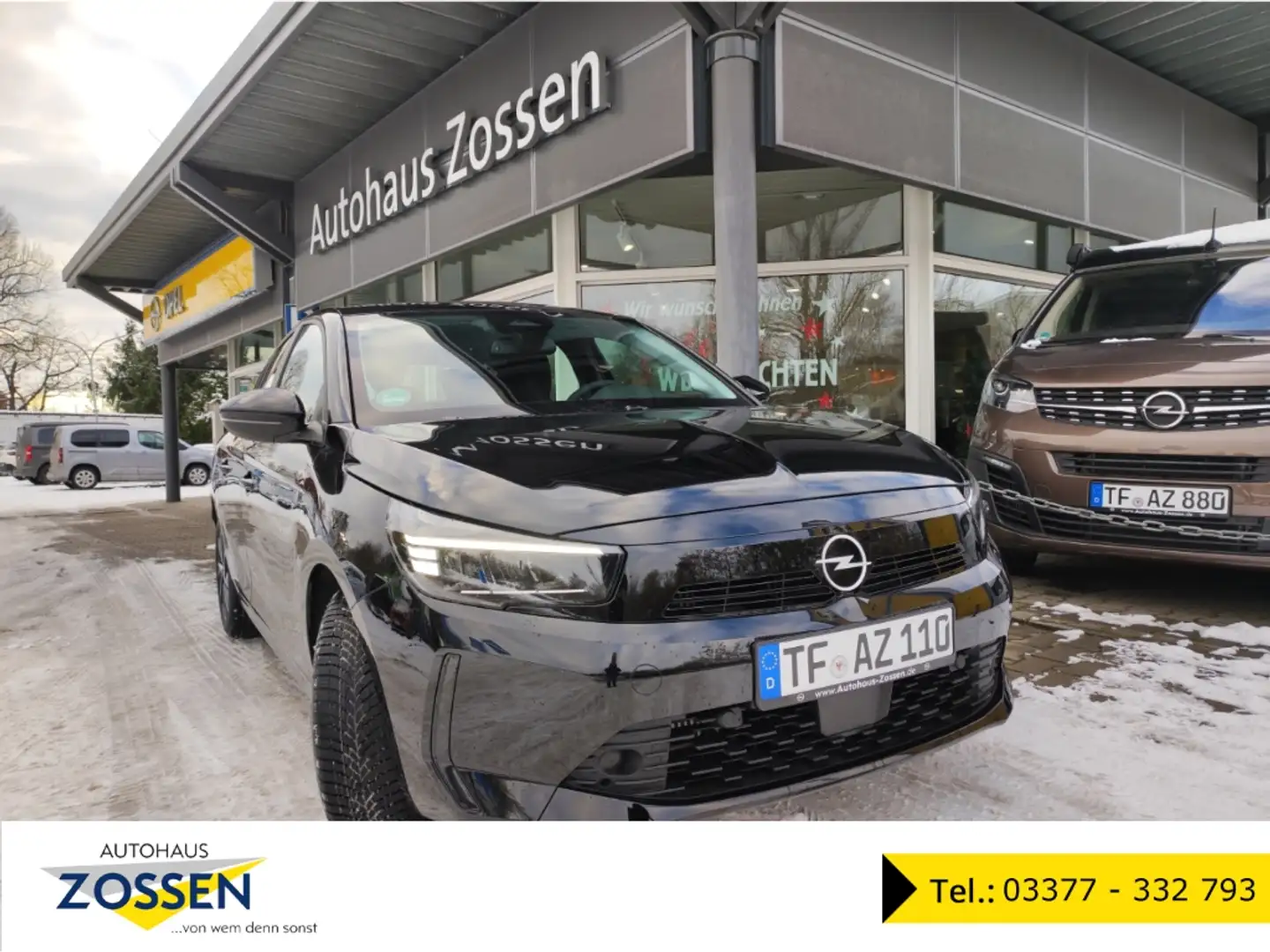 Opel Corsa Sitzheizung+ALW-Reifen+Multimedia+Klima Noir - 1