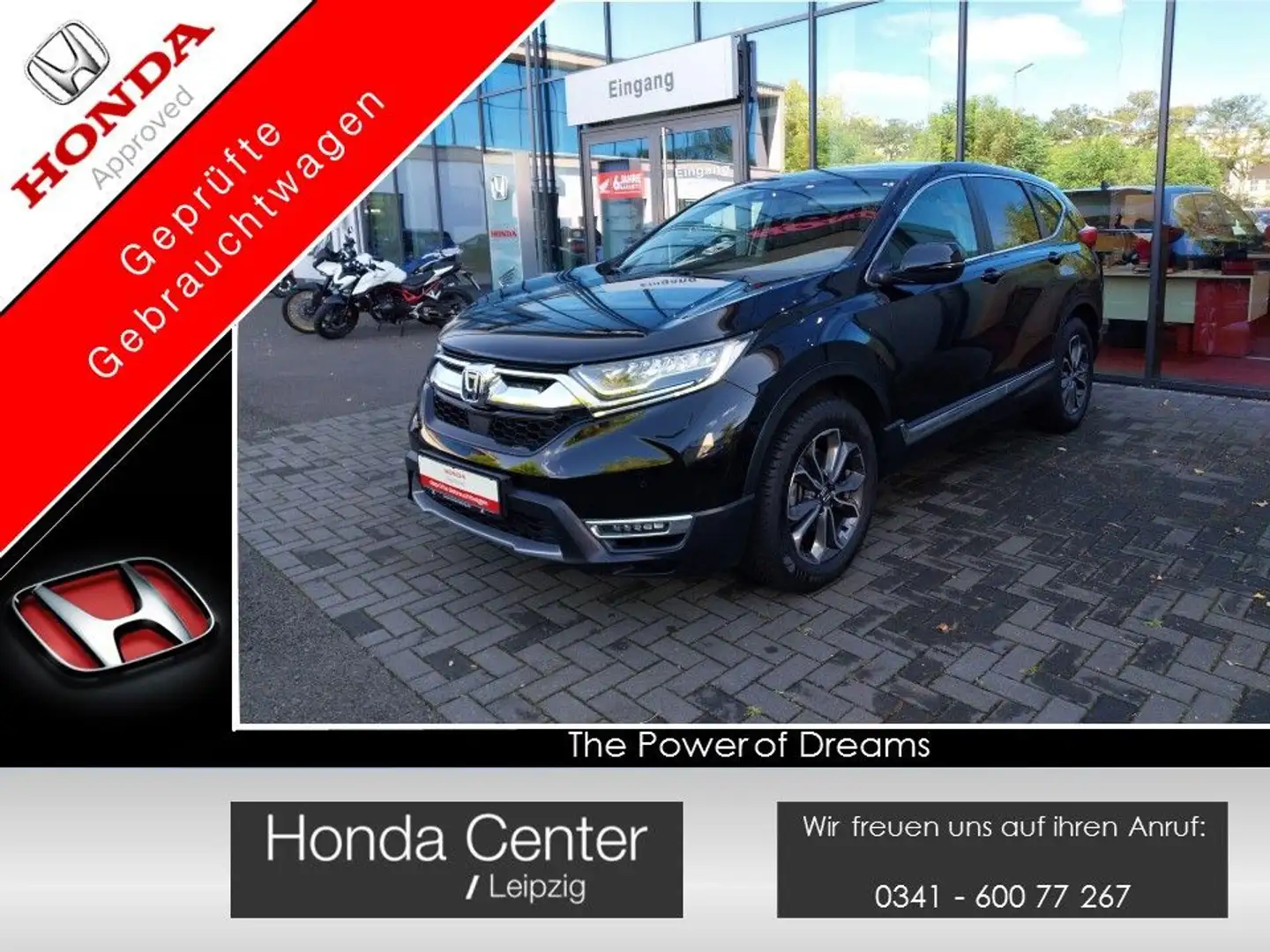 Honda CR-V 2.0 i-MMD HYBRID 4WD Elegance AT Navi/LED Schwarz - 1