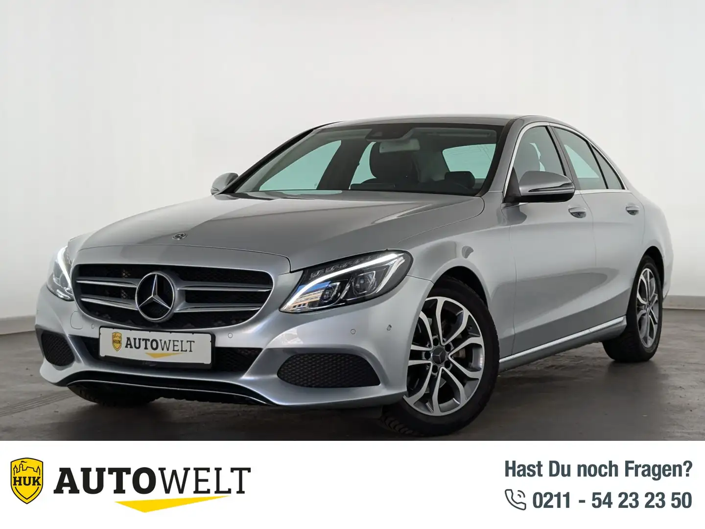 Mercedes-Benz C 200 C 200 Avantgarde LED+NAVI+SHZ+PDC+TEMP+ el.Sitzv. Срібний - 1